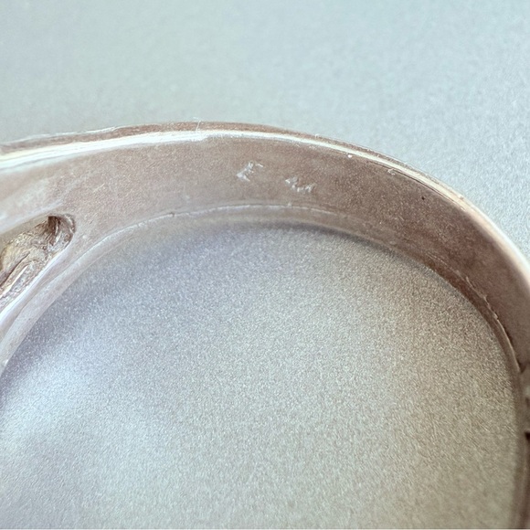 Fire Opal Doublet Artisan Made Textured Unisex Ring in Sterling Silver, … - Picture 5 of 10